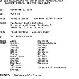 Minutes, 1976-11-05. The An...