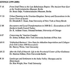 Schedules, The Ancient Near...