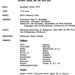Minutes, 1970-11-12. The An...