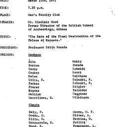 Minutes, 1971-03-11. The An...