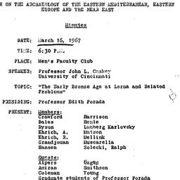 Minutes, 1967-03-16. The An...