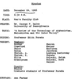 Minutes, 1966-12-14. The An...