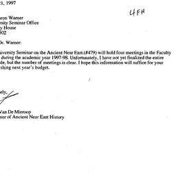 Correspondence, 1998-06-21....