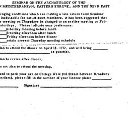 Announcements, 1972-04-13. ...