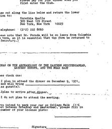 Announcements, 1971-12-09. ...