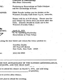 Announcements, 1972-03-09. ...