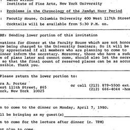 Announcements, 1980-04-07. ...