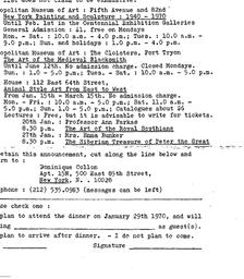 Announcements, 1970-01-29. ...