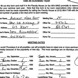 Correspondence, 1999-06-18....