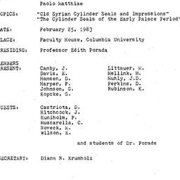 Minutes, 1983-02-25. The An...