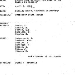 Minutes, 1983-04-07. The An...