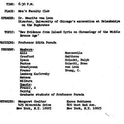 Minutes, 1967-11-09. The An...