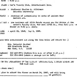 Announcements, 1968-03-14. ...