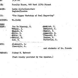 Minutes, 1985-04-25. The An...
