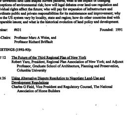 Schedules, Land Policy and ...