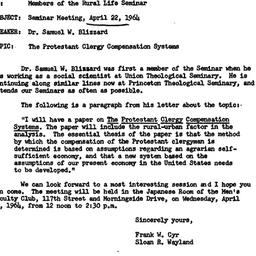 Announcements, 1964-04-17. ...