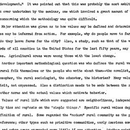 Minutes, 1952-10-15. Rural ...