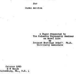 Background paper, 1952-10. ...