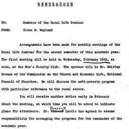 Announcements, 1965-02-16. ...