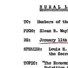 Announcements, 1965-01-11. ...