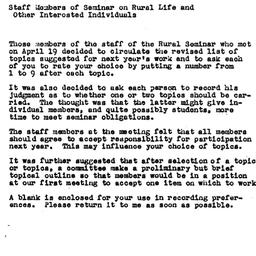 Announcements, 1951-04-20. ...