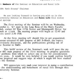Announcements, 1957-10-02. ...