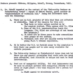 Minutes, 1958-01-22. Rural ...