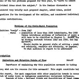 Minutes, 1957-10-09. Rural ...