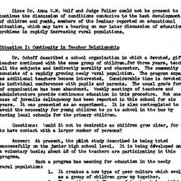 Minutes, 1958-01-08. Rural ...