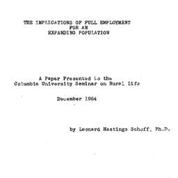Background paper, 1954-12. ...