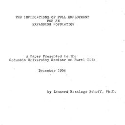 Speaker's paper, 1954-1...