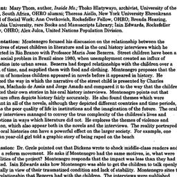 Minutes, 1999-10-14. Oral H...