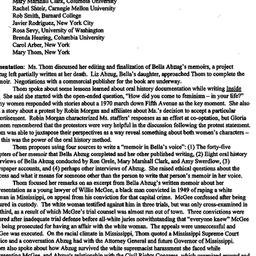 Minutes, 1999-12-09. Oral H...