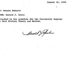 Correspondence, 2000-08-30....