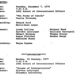 Minutes, 1976-12-07. The Th...