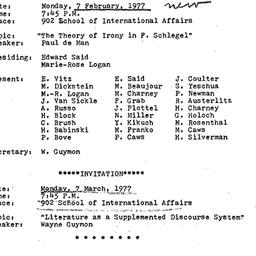 Minutes, 1977-02-07. The Th...