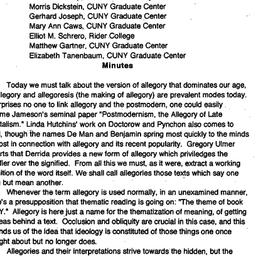 Minutes, 1994-10-03. The Th...