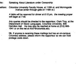 Announcements, 1995-05-01. ...