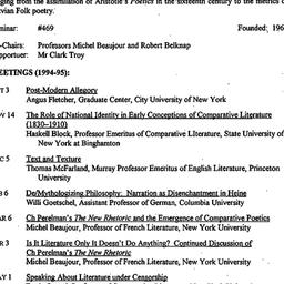 Schedules, The Theory of Li...