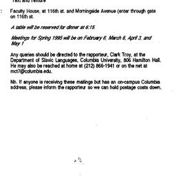 Announcements, 1994-12-05. ...
