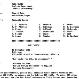 Minutes, 1980-10-06. The Th...