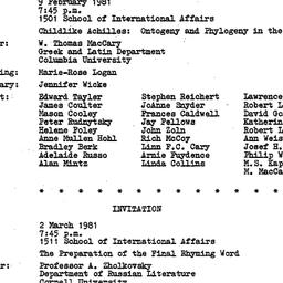 Minutes, 1981-02-09. The Th...
