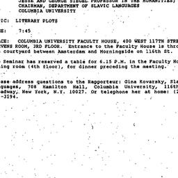 Announcements, 1993-05-03. ...