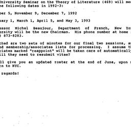 Correspondence, 1993-06-01....