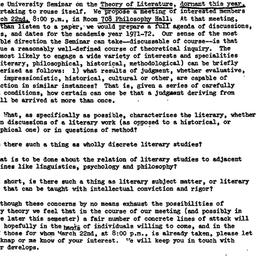 Announcements, 1971-03-05. ...