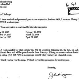 Correspondence, 1998-07-23....