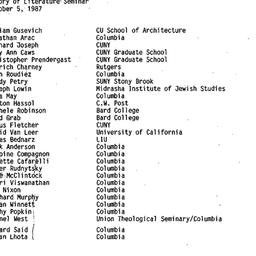 Minutes, 1987-10-05. The Th...