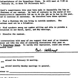 Announcements, 1972-02-14. ...
