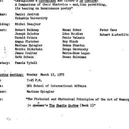 Minutes, 1975-02-10. The Th...