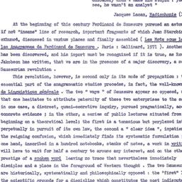 Speaker's paper, 1973-0...